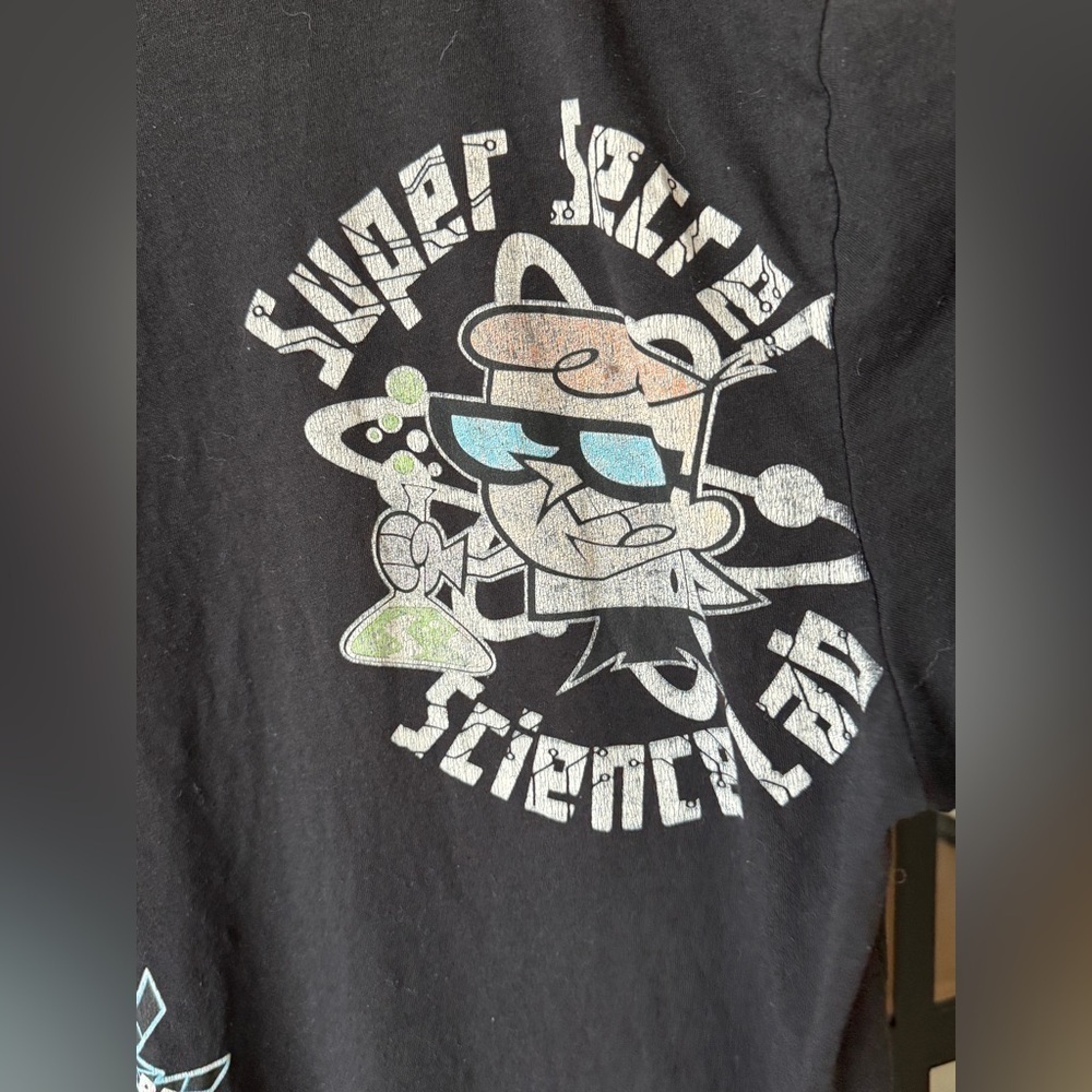 Y2K Vintage Cartoon Network Graphic Tee Johnny Bravo Courage dexter Tshirt ed - Picture 8 of 14